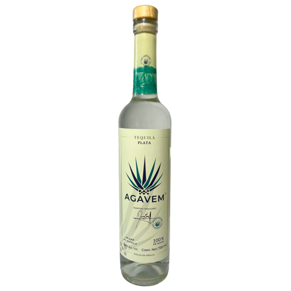 Botella de tequila plata artesanal de los Altos de Jalisco